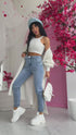 "Magnesium" MOM FIT denim jeans DJ690 - blue